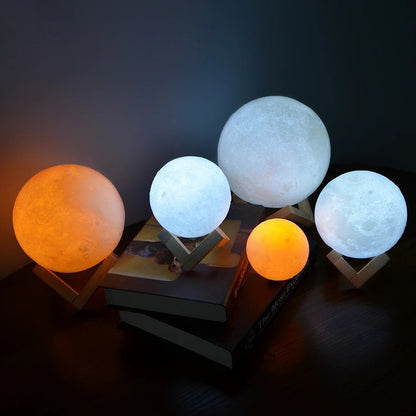 Rechargeable Moon Lamp LED Night Light